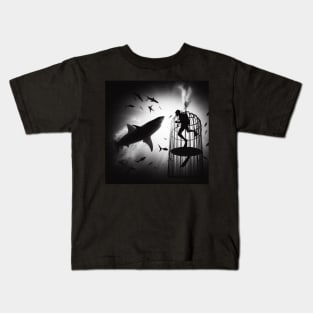 Cage Diving Kids T-Shirt